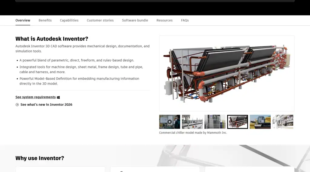 Inventor CAD software