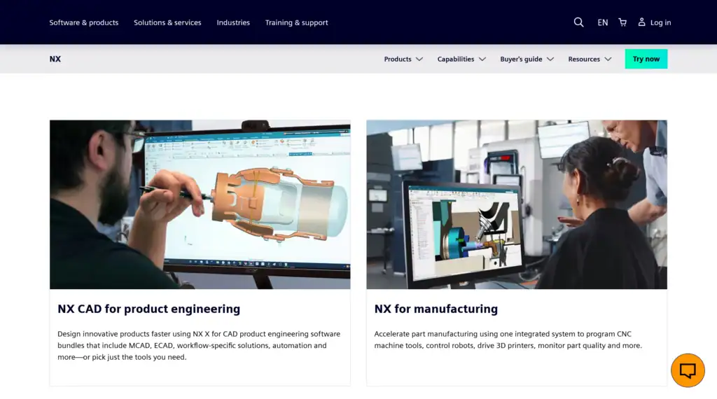 Siemens NX CAD software