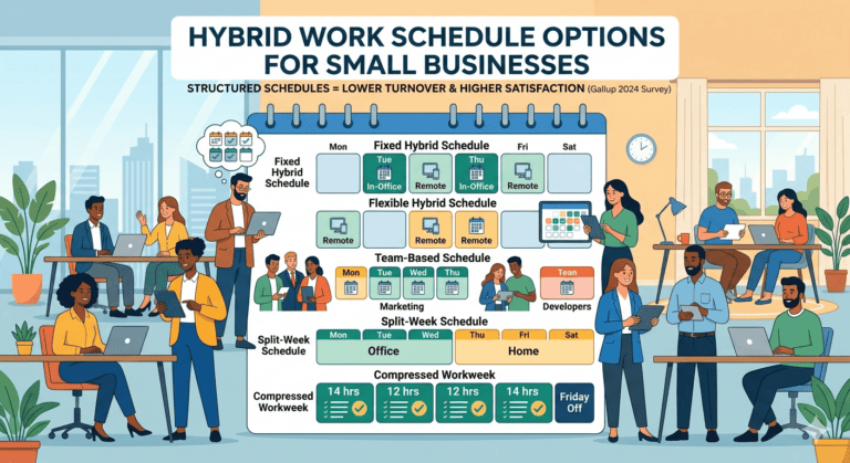 hybrid work illustration