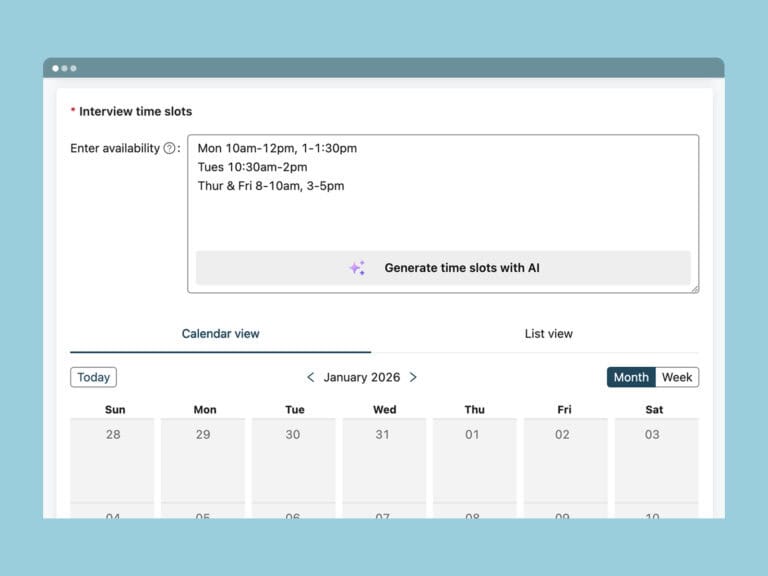 Sapia.ai: Live Interview scheduling