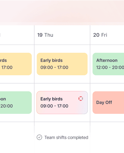 Factorial: Automatic shift scheduling