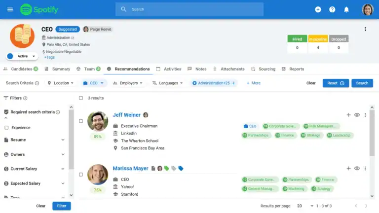 Manatal: AI candidate recommendations