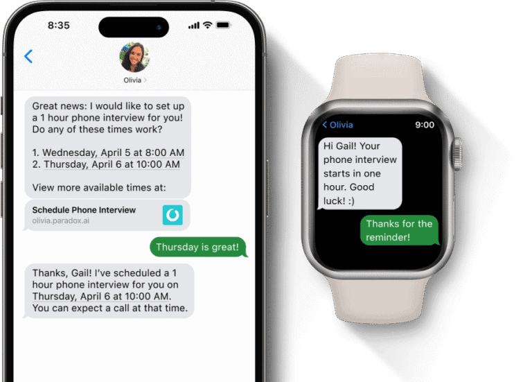 Paradox: Conversational interview scheduling