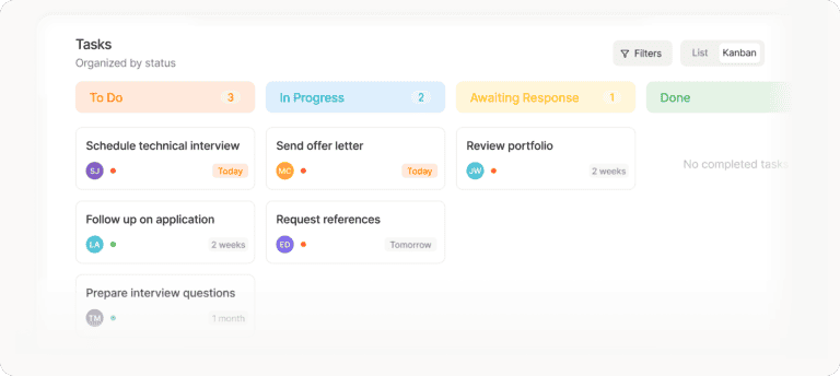 Spott: Kanban task board