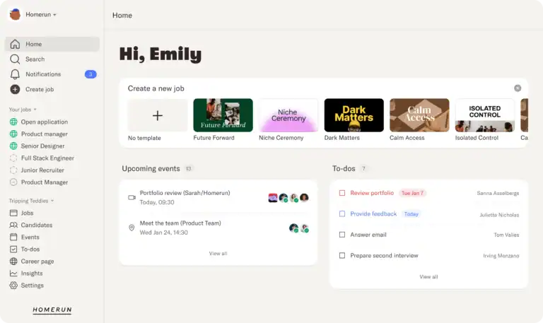 Homerun: Applicant tracking product