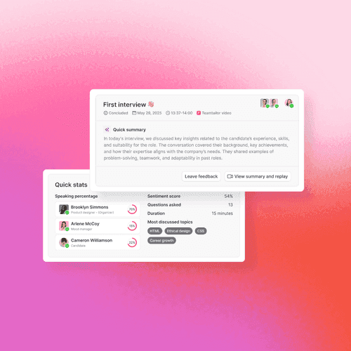 Teamtailor: Hiring manager view