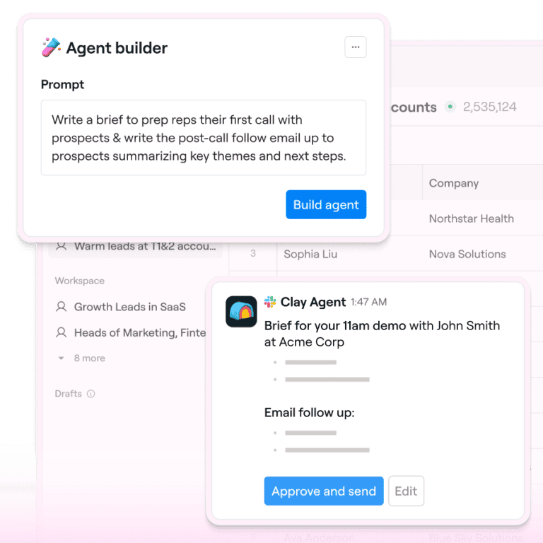 Clay: Agent builder