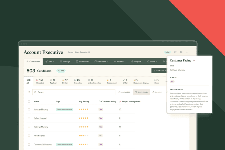 Pinpoint: AI candidate filters