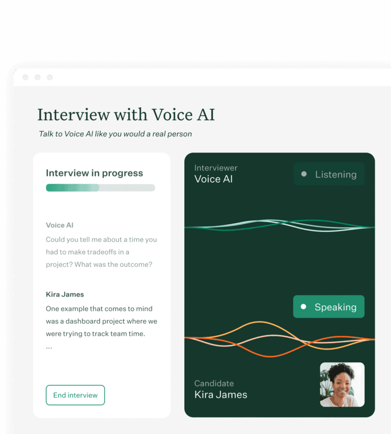 Greenhouse: Voice AI candidate interview