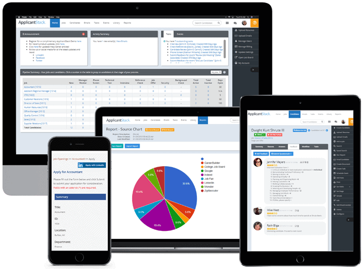 ApplicantStack: Recruiting screens