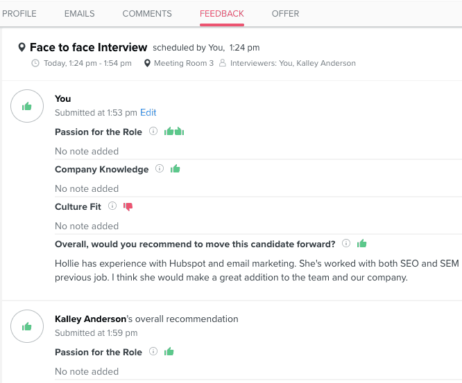 Trakstar Hire: Collaborative hiring