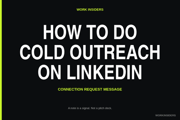 how to do outreach on Linkedin