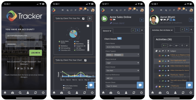 Tracker RMS: Mobile app