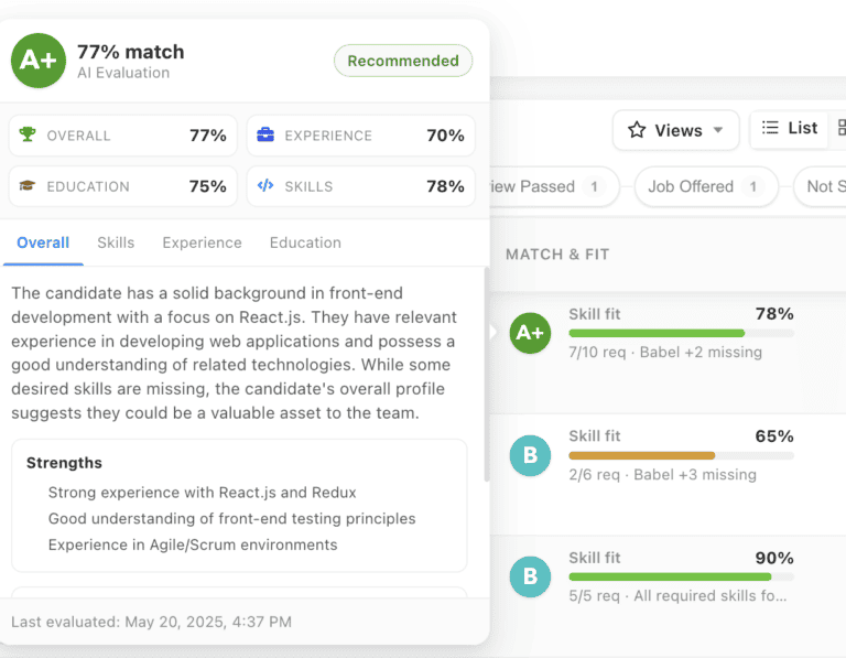 CVViZ: Candidate prioritization