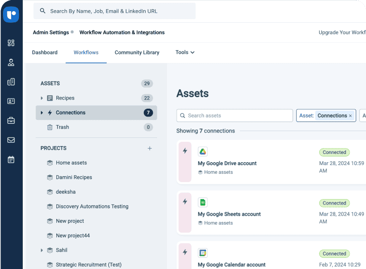 Recruit CRM: Workflow automation