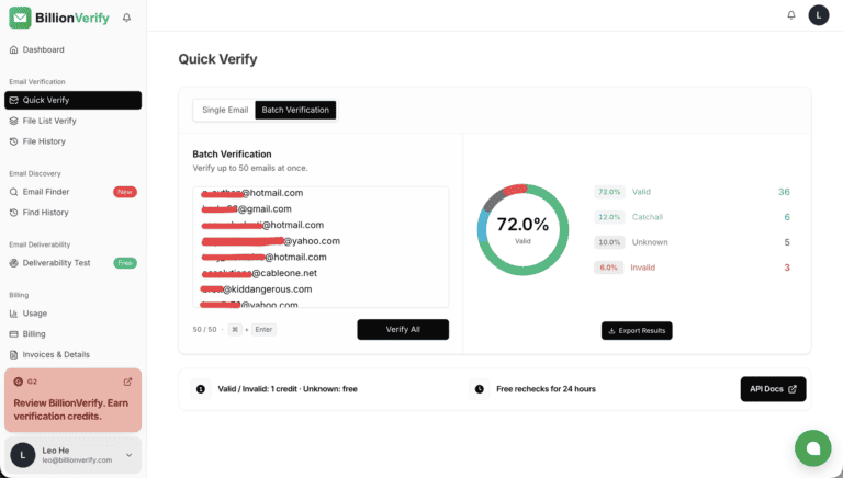BillionVerify screenshot 4 of 5