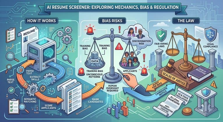 AI Resume Screener: How It Works, Bias Risks and the Law in 2026