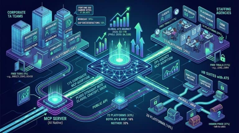 The ATS market in numbers: 117 platforms compared (agency vs corporate, free tiers, MCP, API)