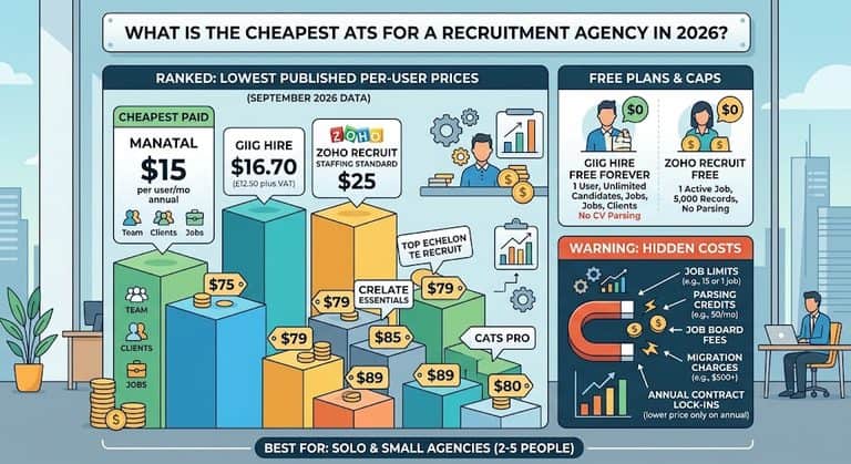 What Is the Cheapest ATS for a Recruitment Agency in 2026?