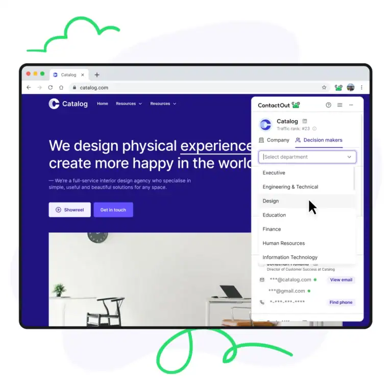 ContactOut: Contacts on company websites