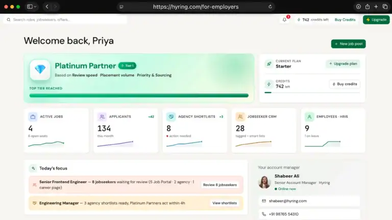 Hyring: Employer portal