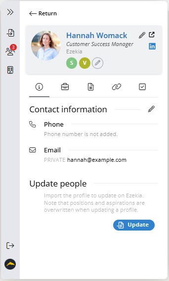 Ezekia: Chrome extension