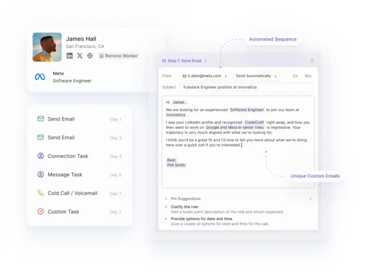 Pin: Outreach sequence