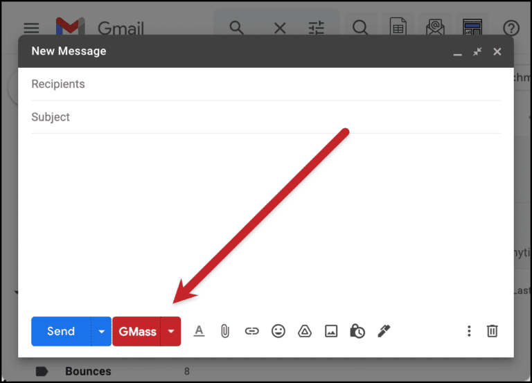 GMass: GMass button in Gmail