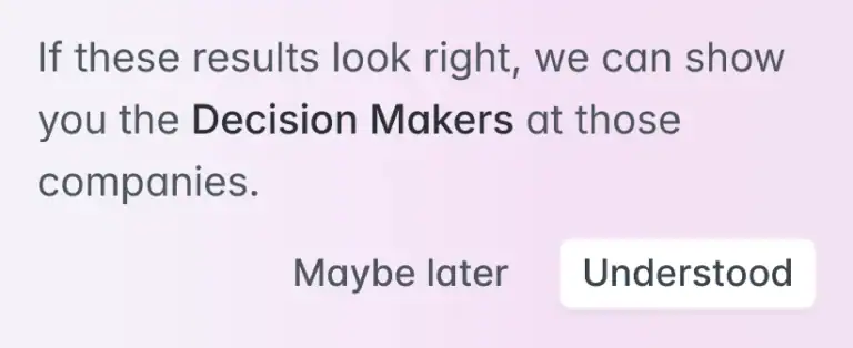 Hunter: Search prompt