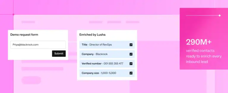Lusha: Inbound workflow