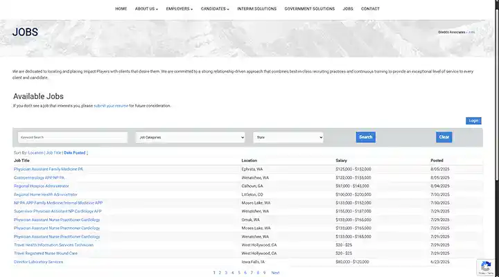 PCRecruiter: Job board