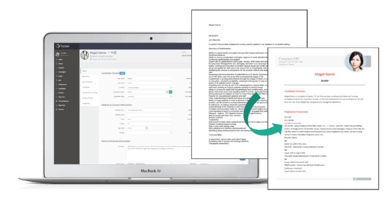 Tracker RMS: Resume parsing