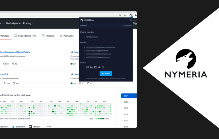 Nymeria: App screenshot