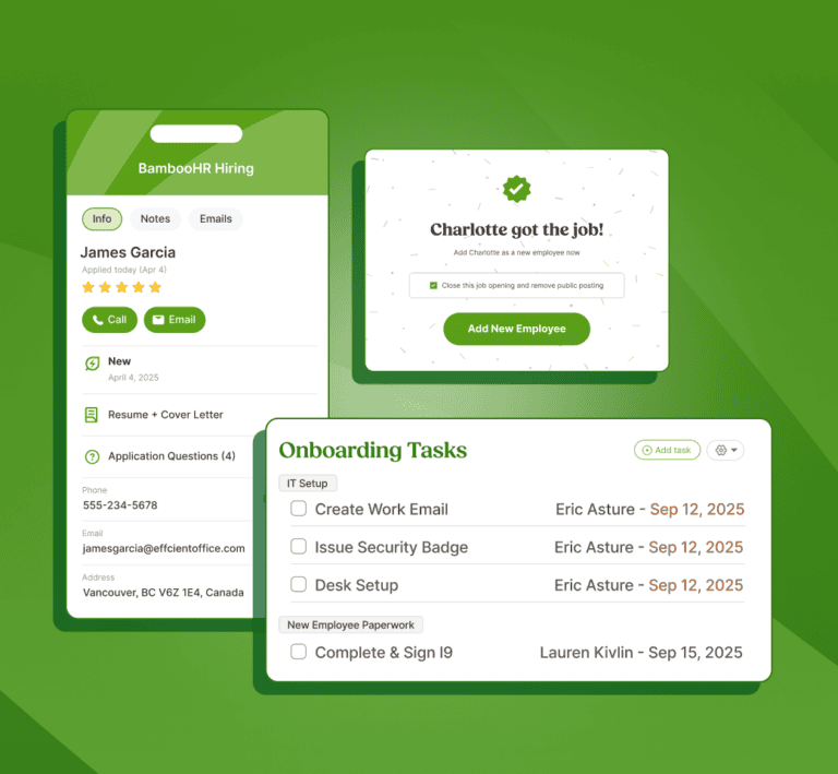 BambooHR: Hiring and onboarding