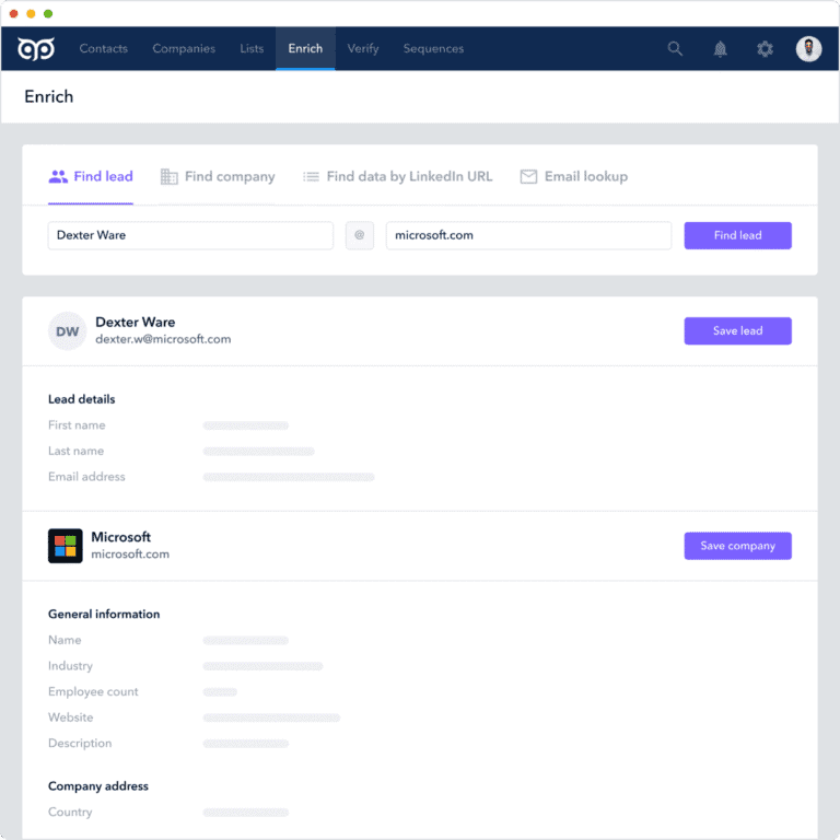 GetProspect: Bulk contact enrichment
