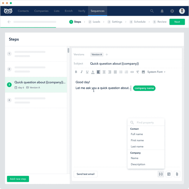 GetProspect: Cold email sequences