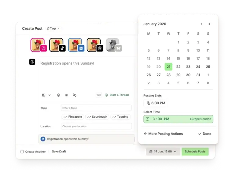 Buffer: Post composer and scheduling