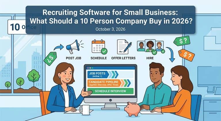 Recruiting Software for Small Business: What Should a 10 Person Company Buy in 2026?
