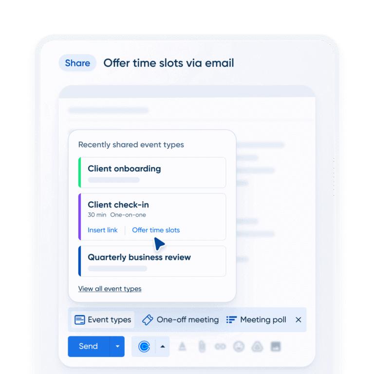 Calendly: Shareable booking link