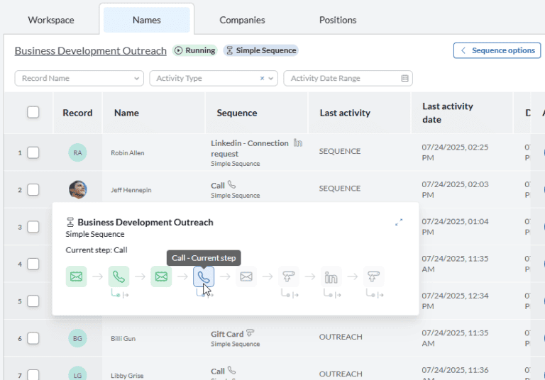 PCRecruiter: Sequencing automation