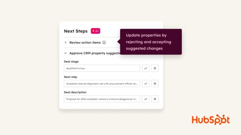 HubSpot: Smart Deal Progression: CRM updates