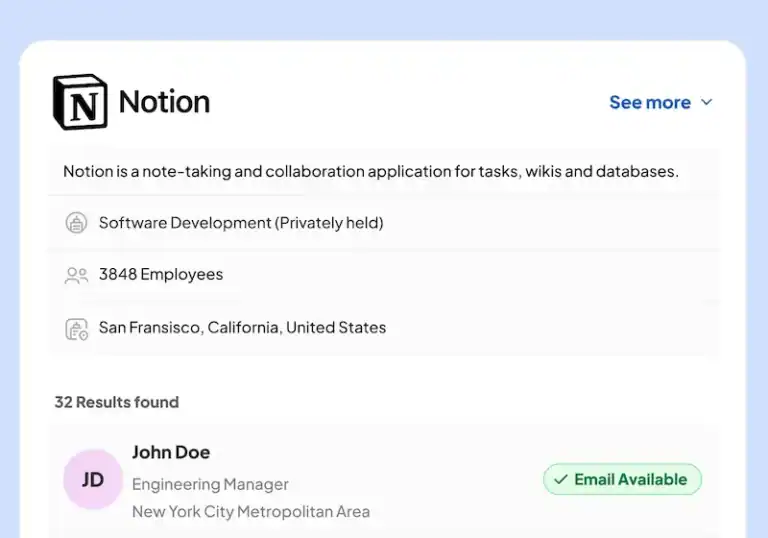 Skrapp: Email search results