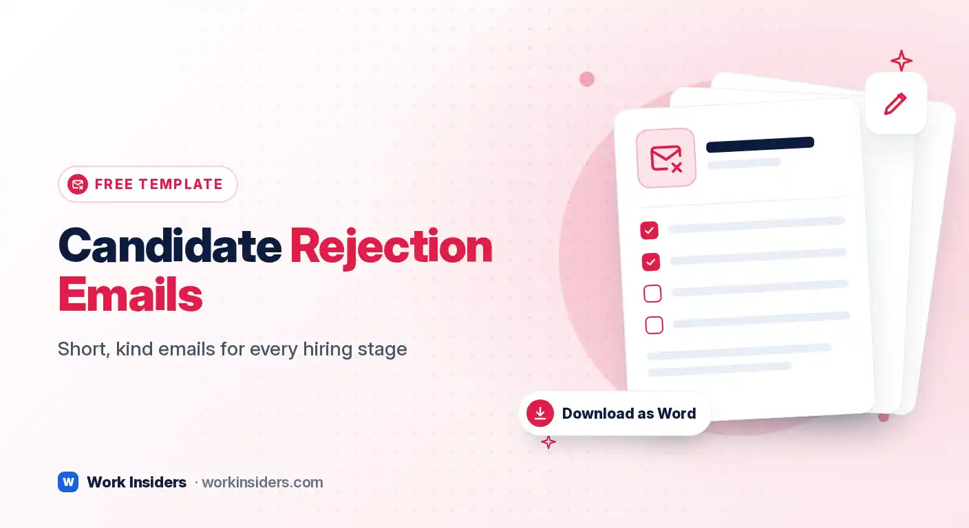 Candidate rejection email templates for every hiring stage
