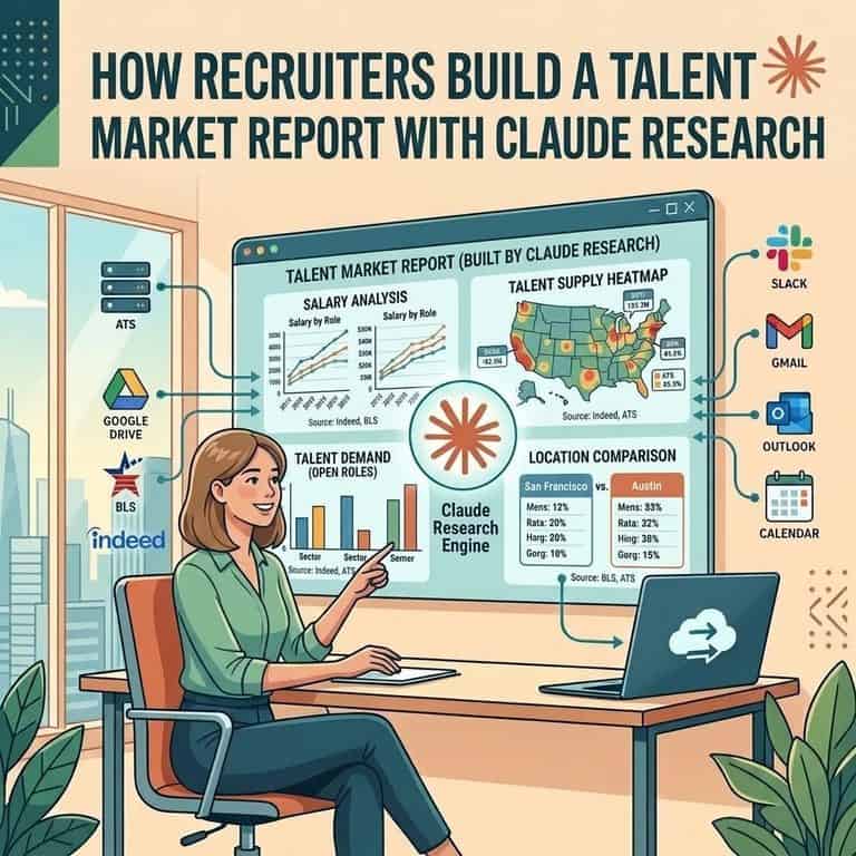 How Do Recruiters Build a Talent Market Report With Claude Research? Template, Sources and a Copy Ready Prompt (2026)