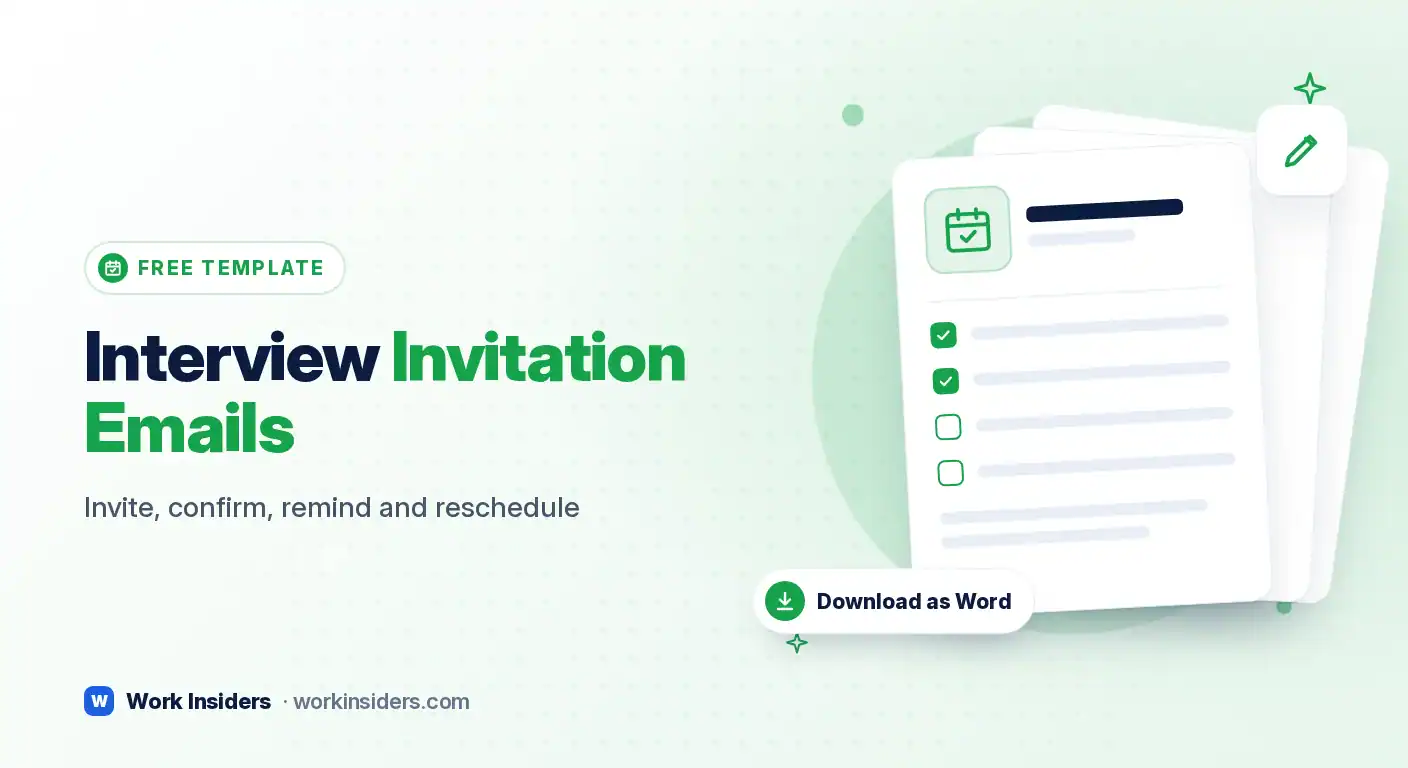 Interview invitation email templates