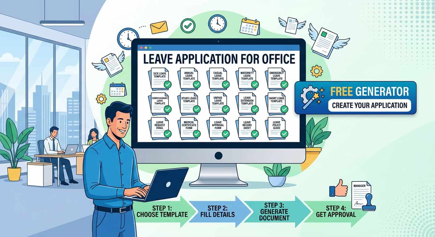 Leave Application for Office: 15 Templates + Free Generator (2026)