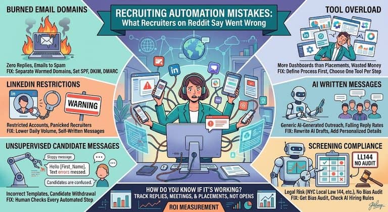Recruiting Automation Mistakes: What Recruiters on Reddit Say Went Wrong (2026)
