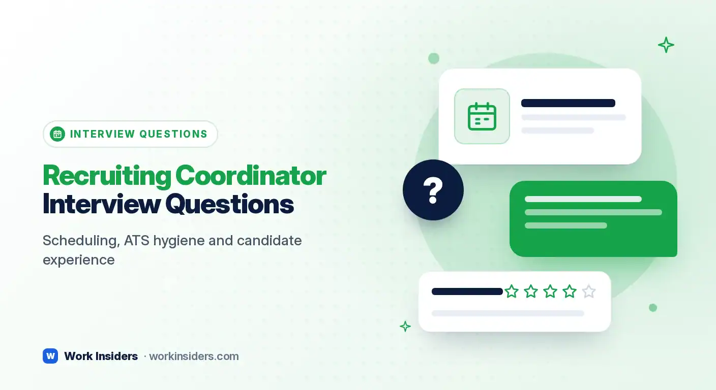 Recruiting coordinator interview questions