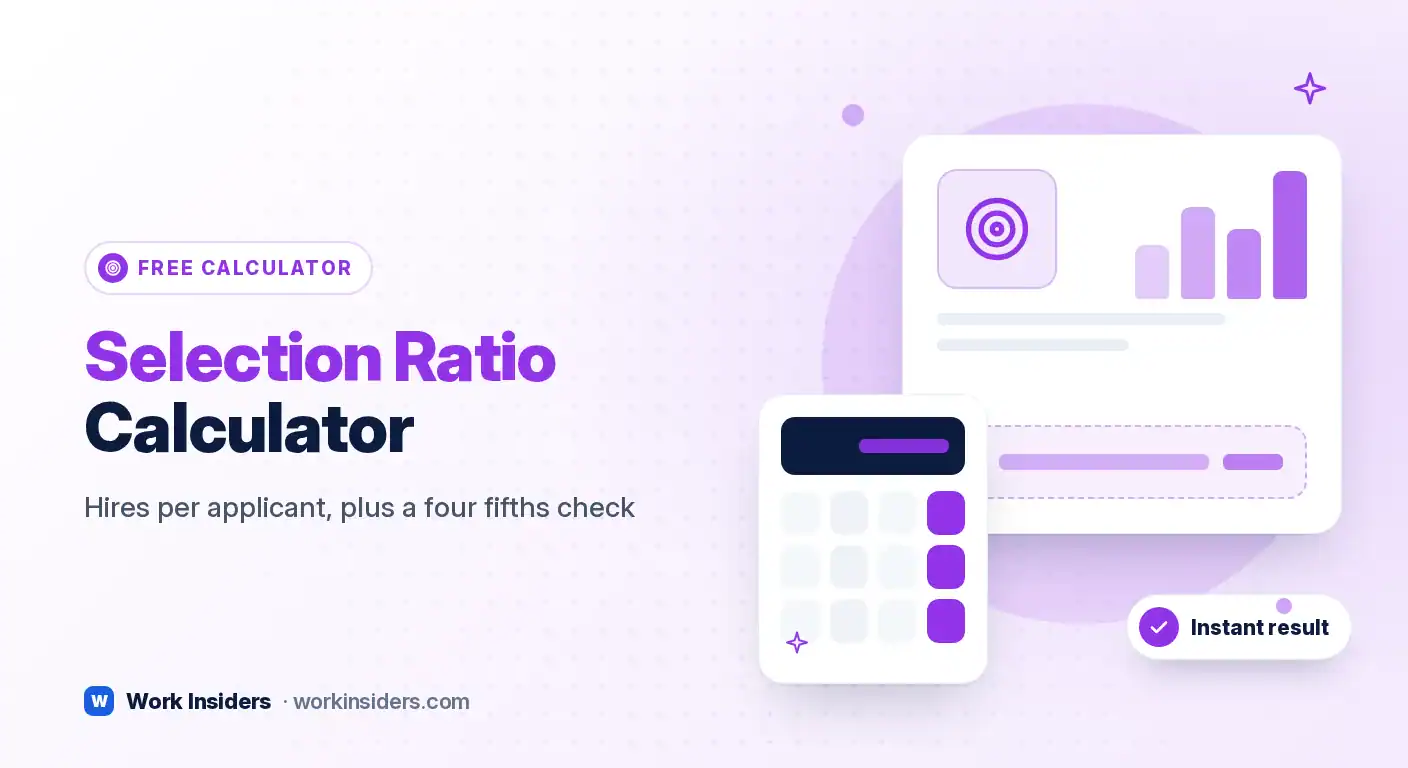 Selection ratio calculator