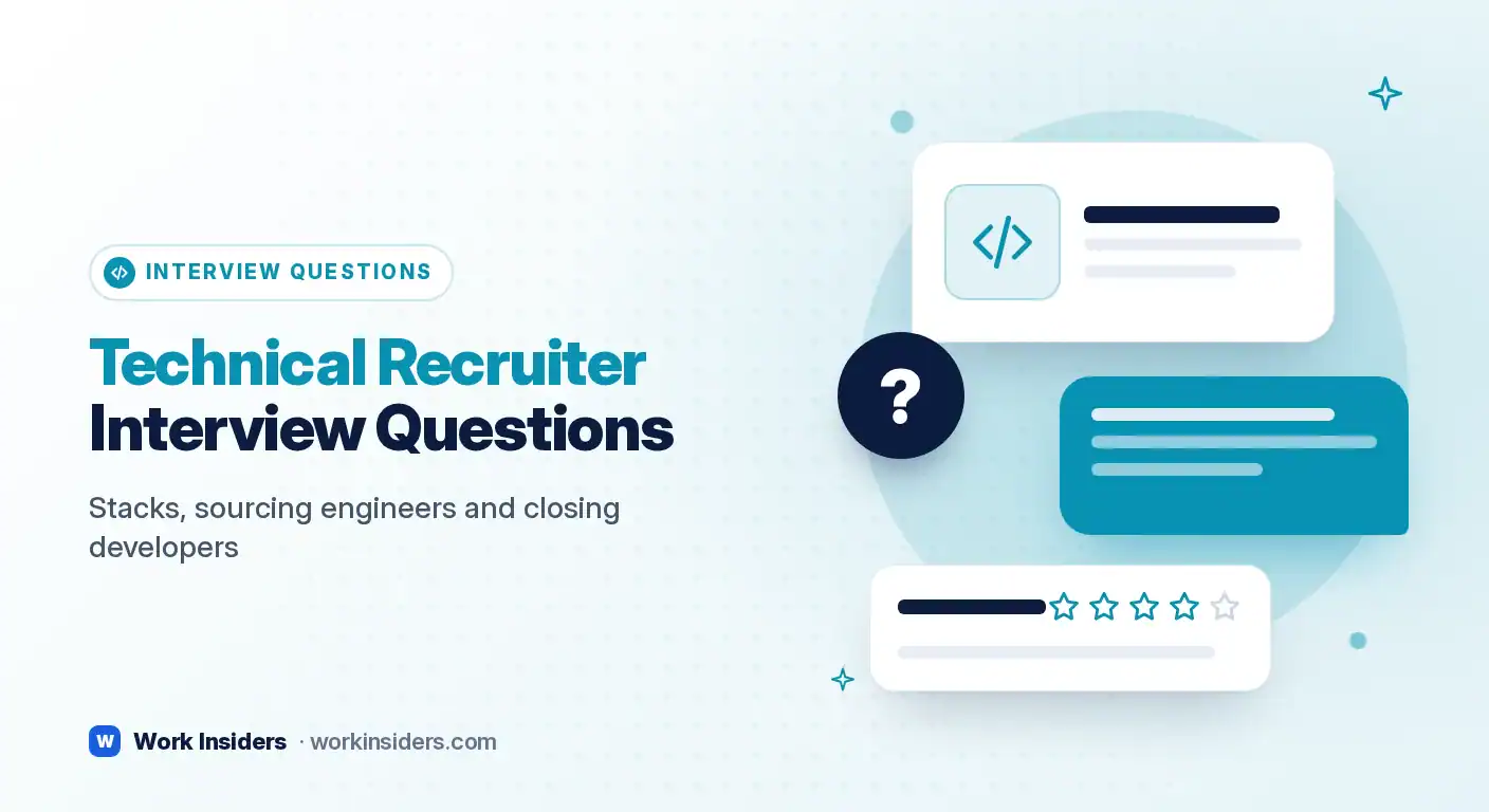 Technical recruiter interview questions